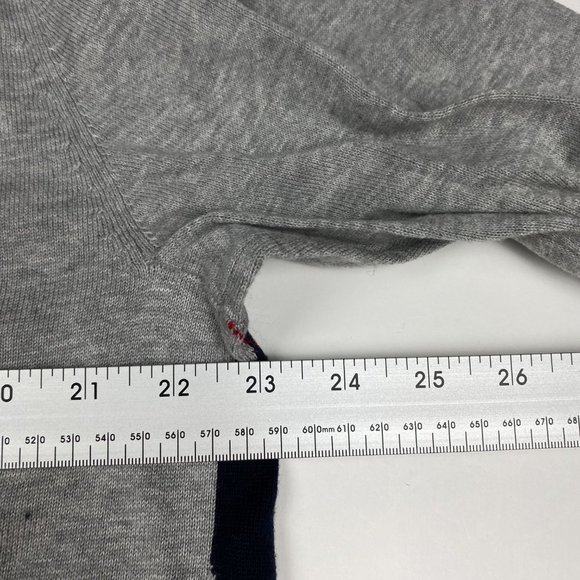 Tommy Hilfiger Pima Cotton Argyle Diamond Sweater Men's XL Gray Knit V Neck - Picture 7 of 8